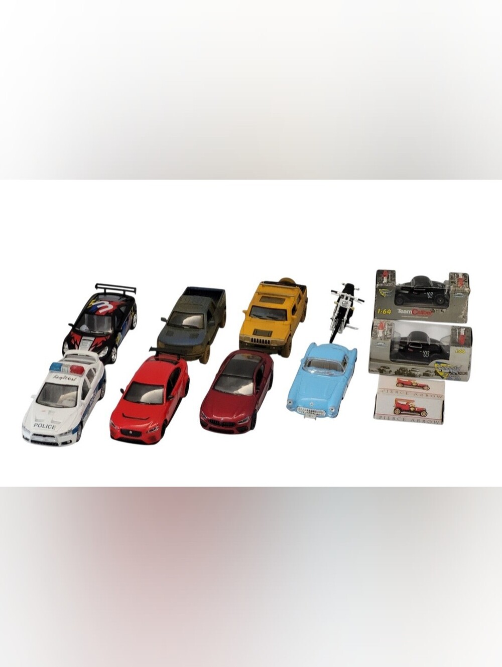 (#G)(Lot Of 11) Assorted Bundle Die-Cast 1:32 Toy Vehicle Kinsmart & Other Cars.